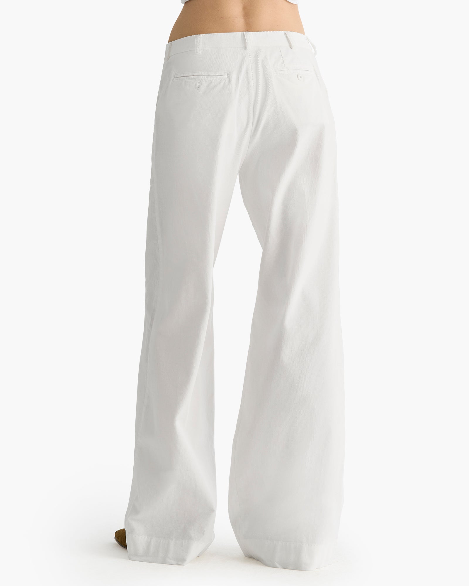 Corduroy Wide Leg Pant - Chalk