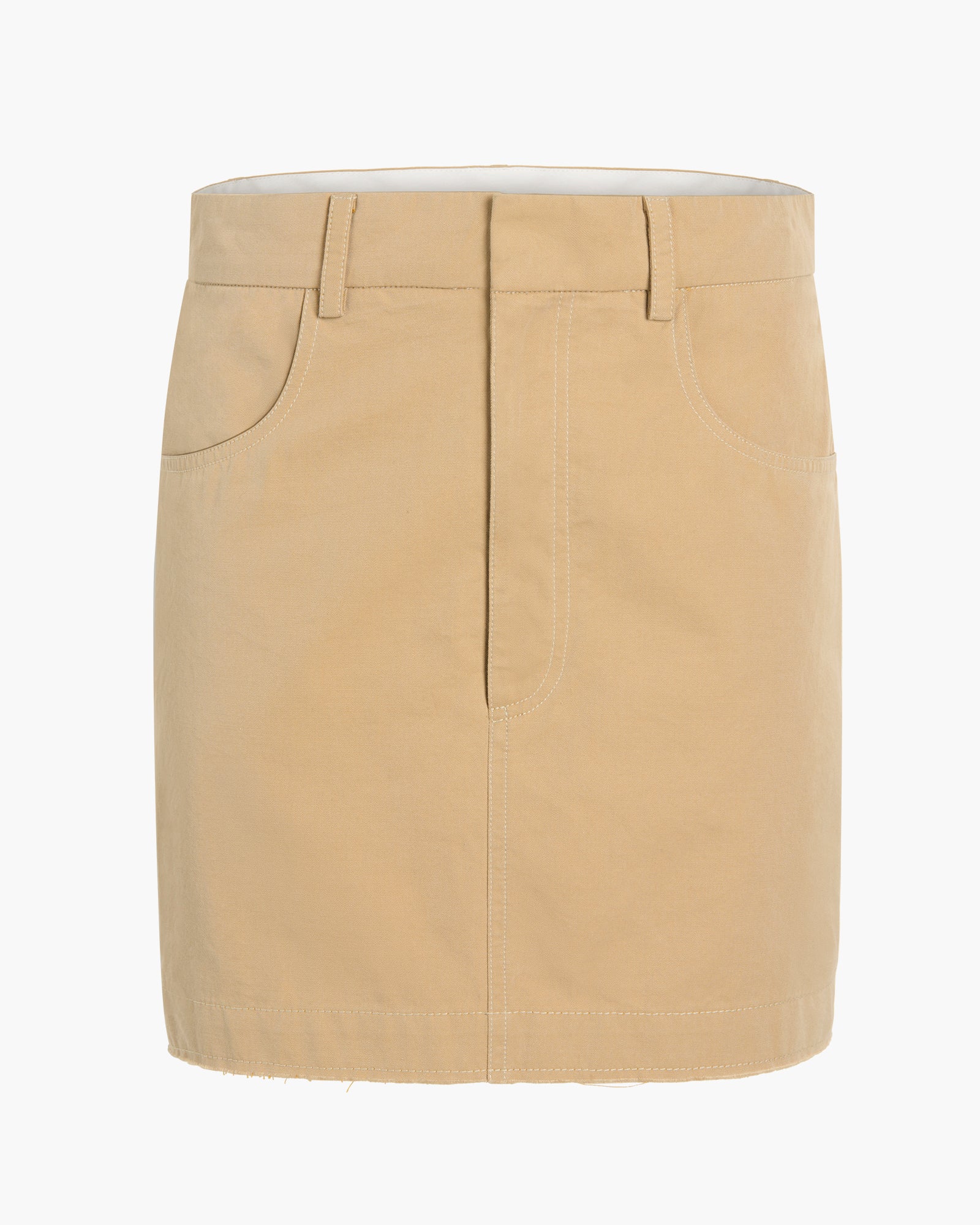 Cotton Twill Pencil Skirt - Khaki – ATM Anthony Thomas Melillo