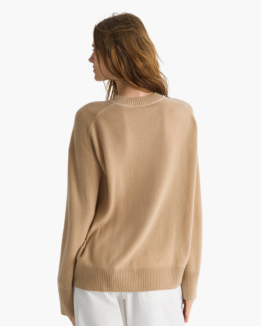 Cashmere Crew Neck Sweater - Fawn