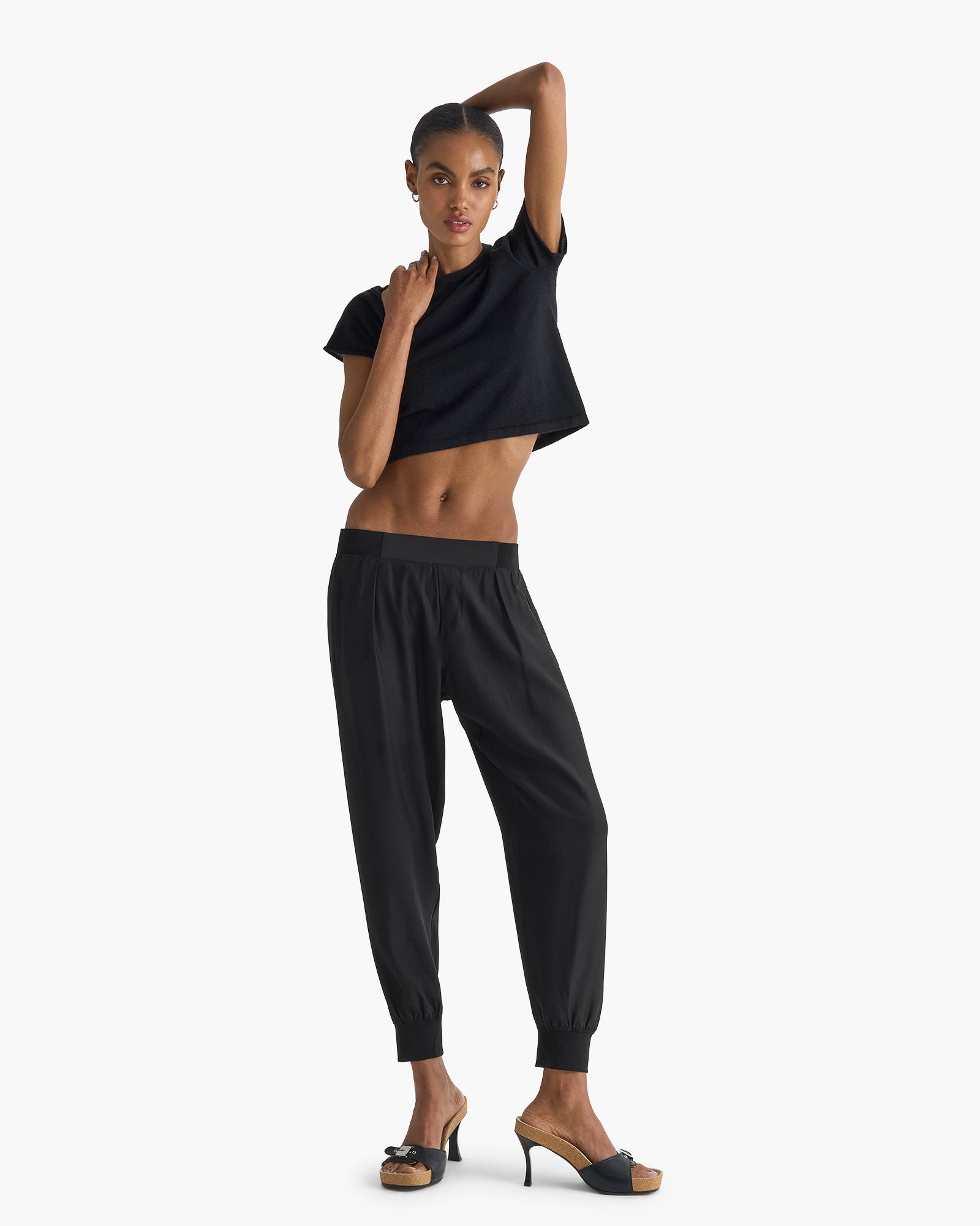 Silk Joggers - Black