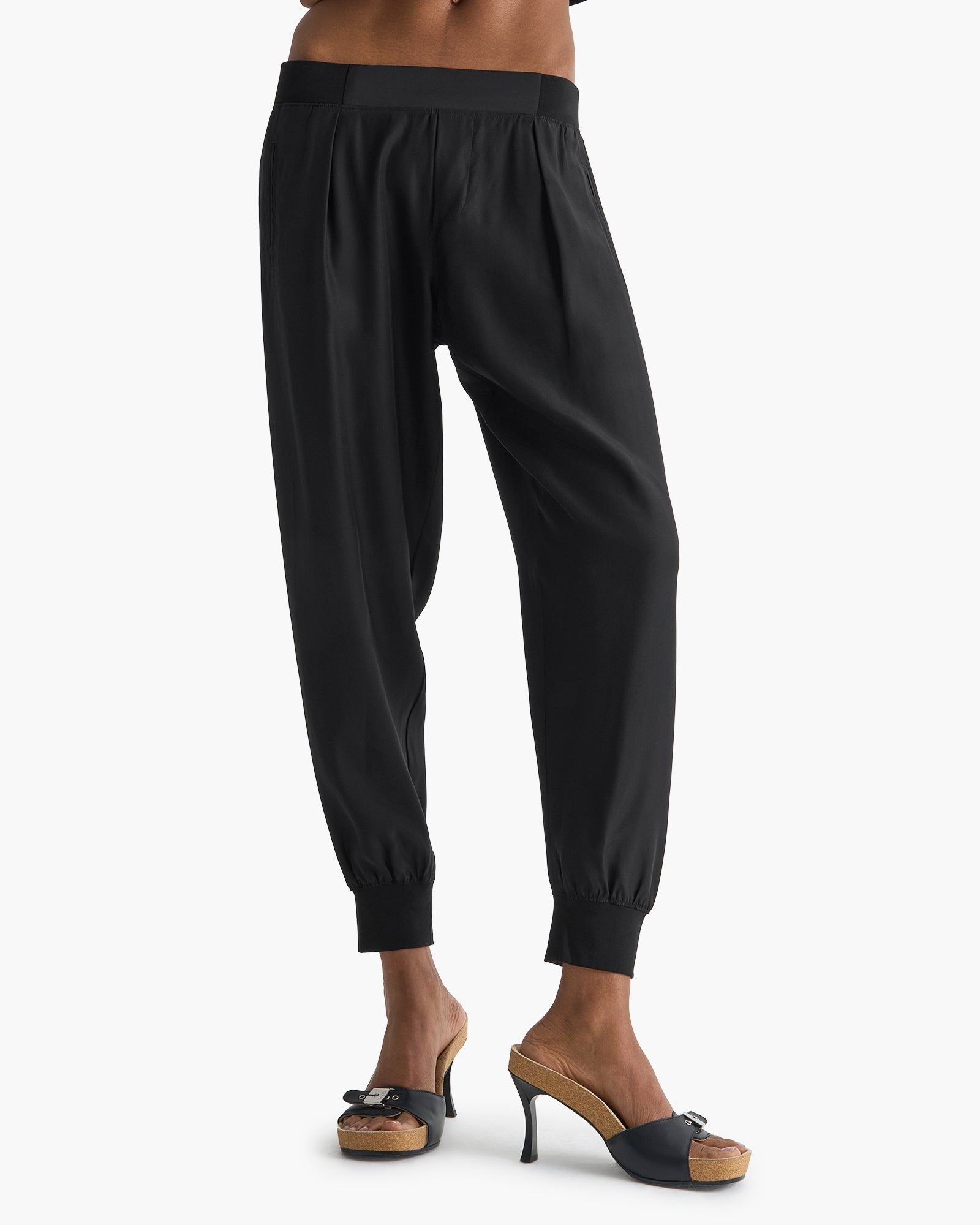 Silk Joggers - Black