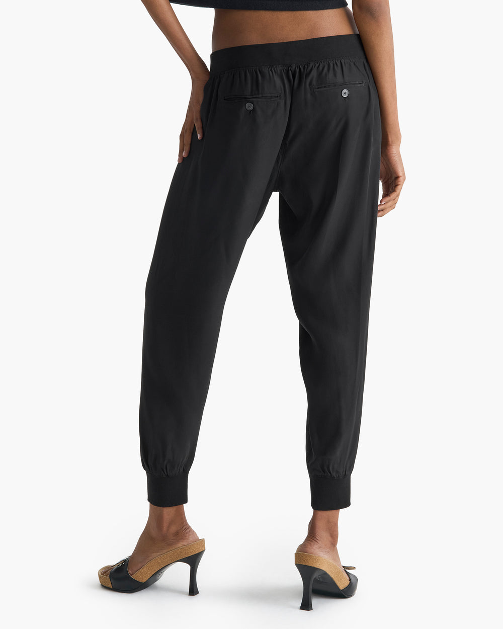 Silk Joggers - Black