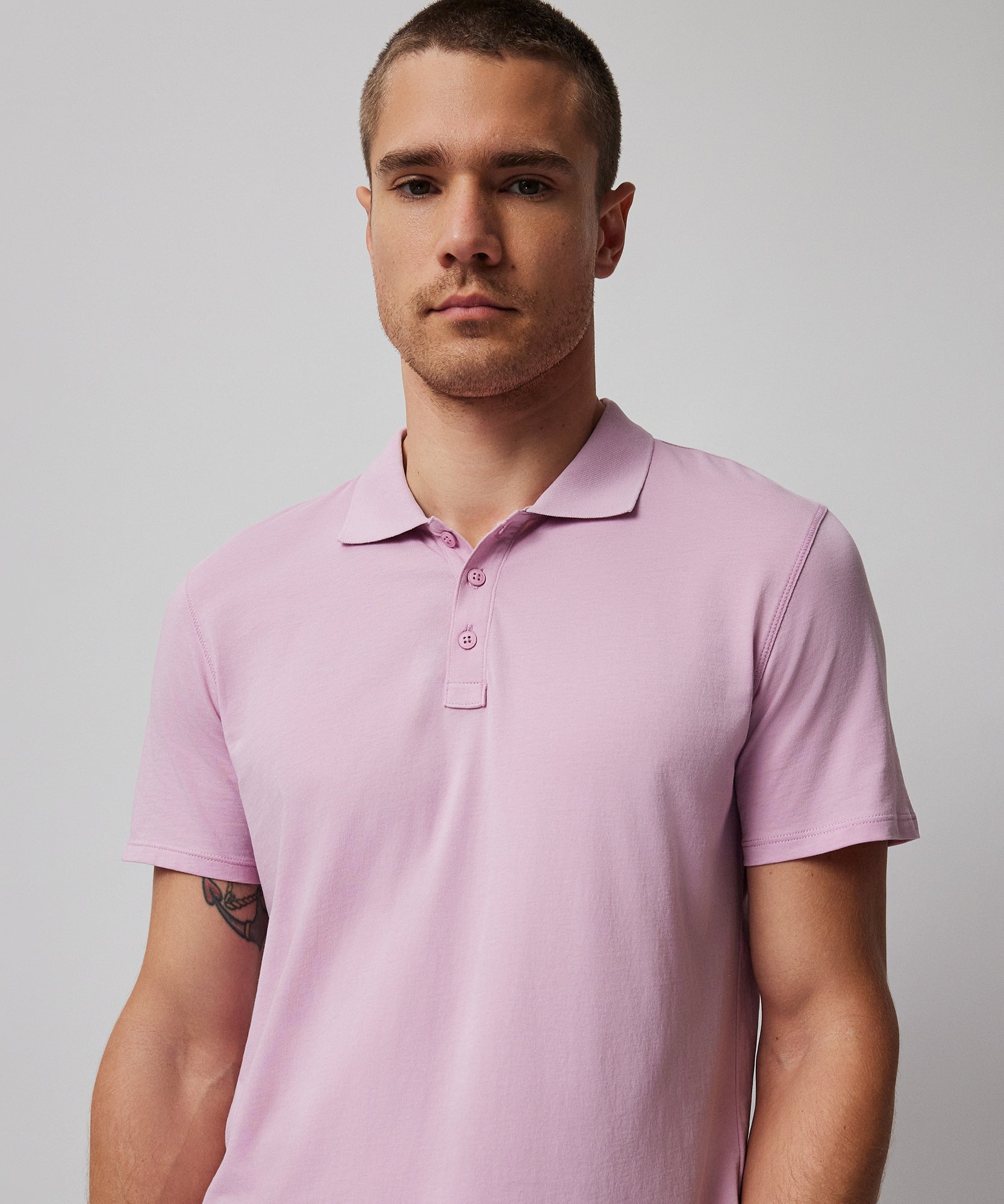 Mauve mens 2024 polo shirt