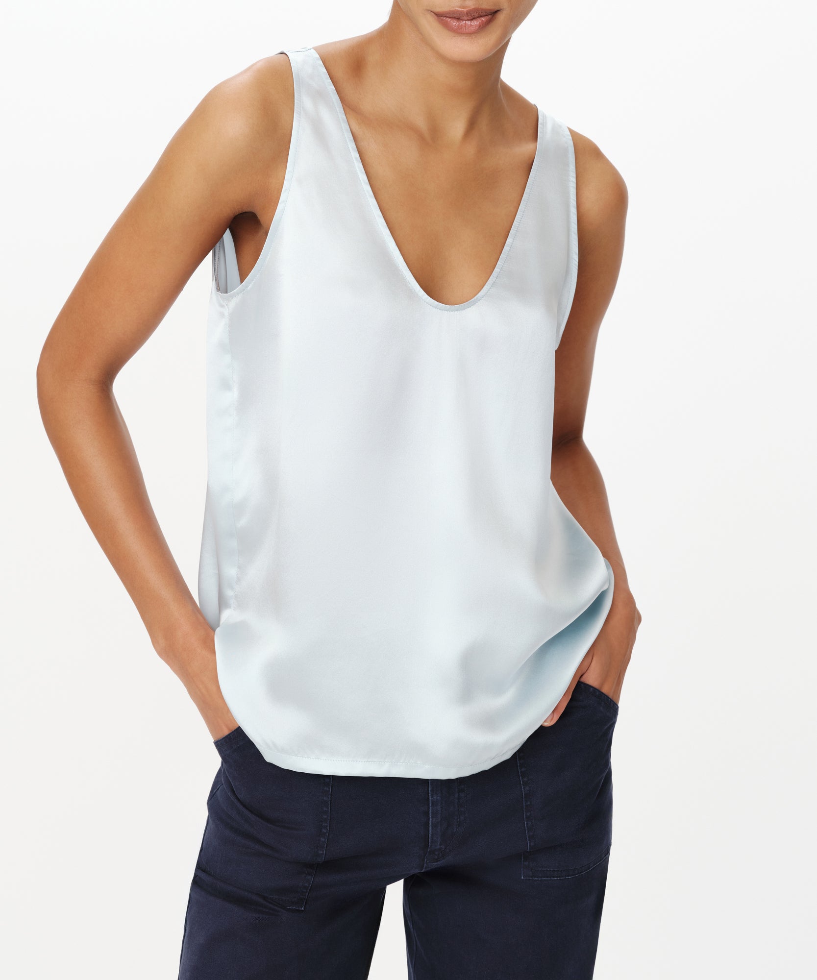 Pastel Blue Cami |  Women's Tank by ATM Anthony Thomas Melillo