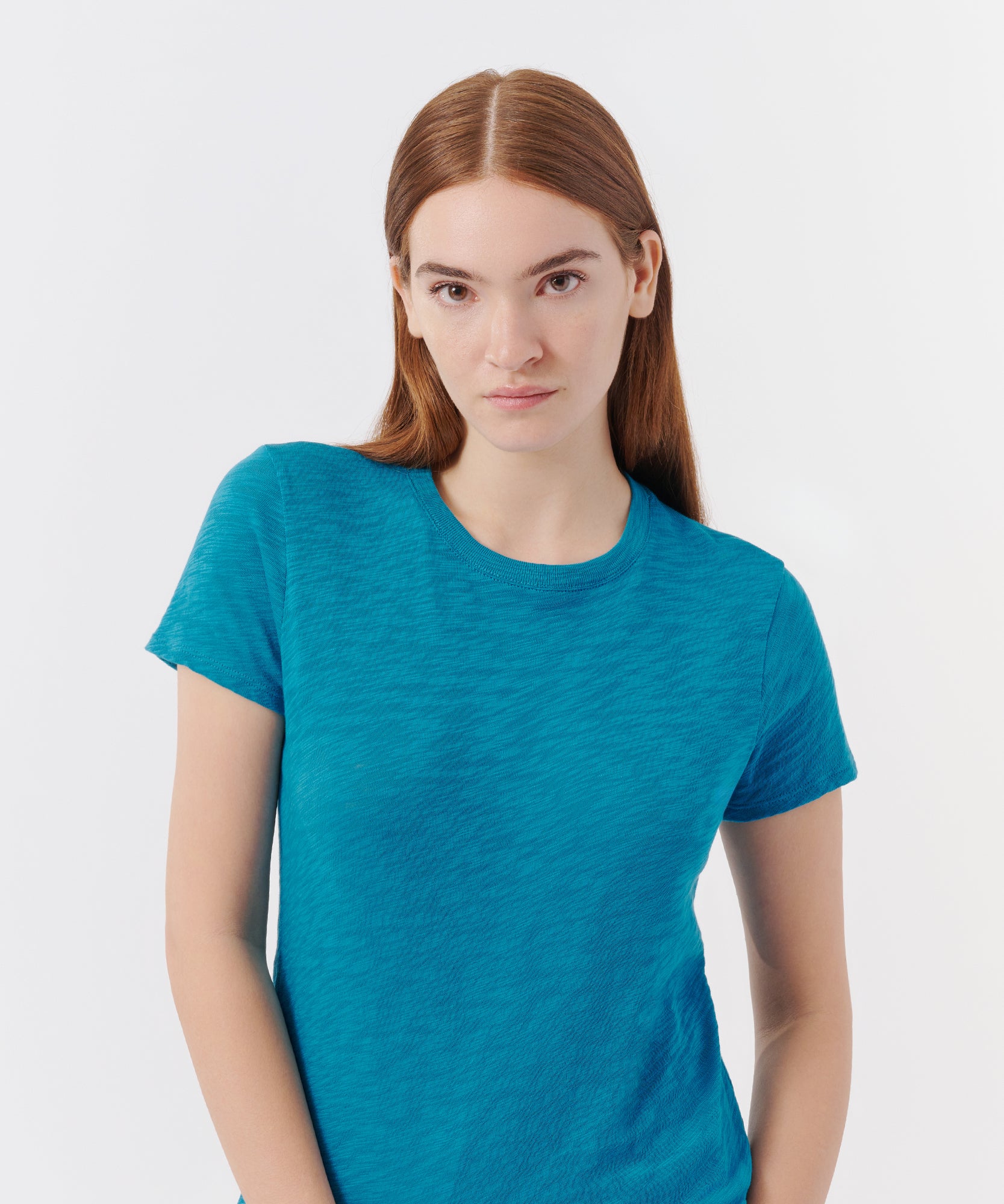 Ombré Long Sleeve Crew Neck T-Shirt in Shirts & Tees