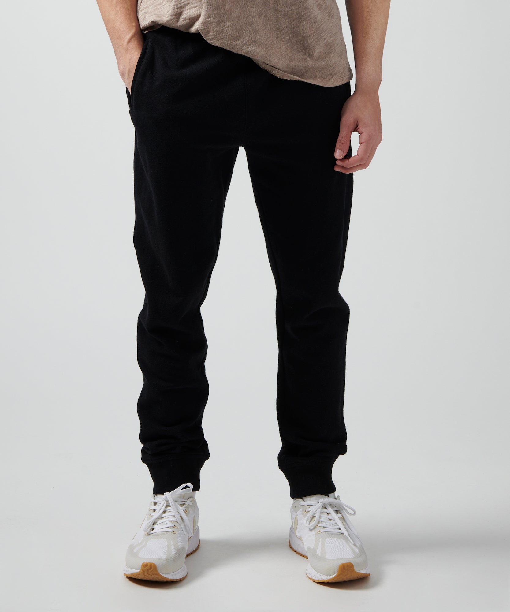 French Terry Sweatpants Black