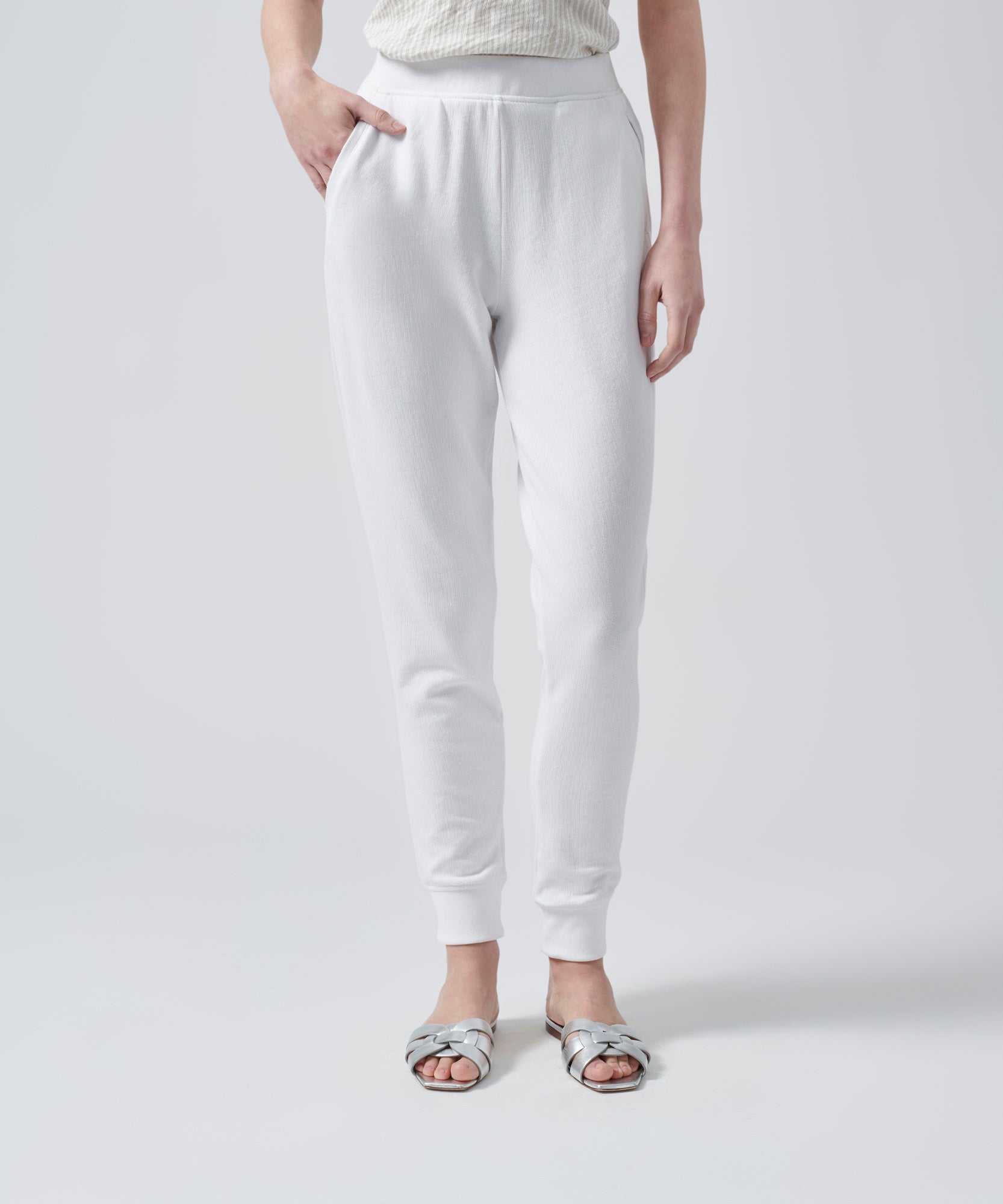 White French Terry Zip-Up Hoodie | Women's Hoodie by ATM Anthony Thomas Melillo